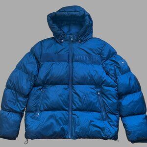 Tommy Hilfiger Puffer Jacket - Navy Blue - Size Large